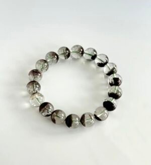 Natural Green Phantom Money Bowl Bracelet