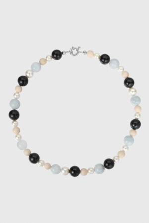 Aquamarine Pearl Necklace